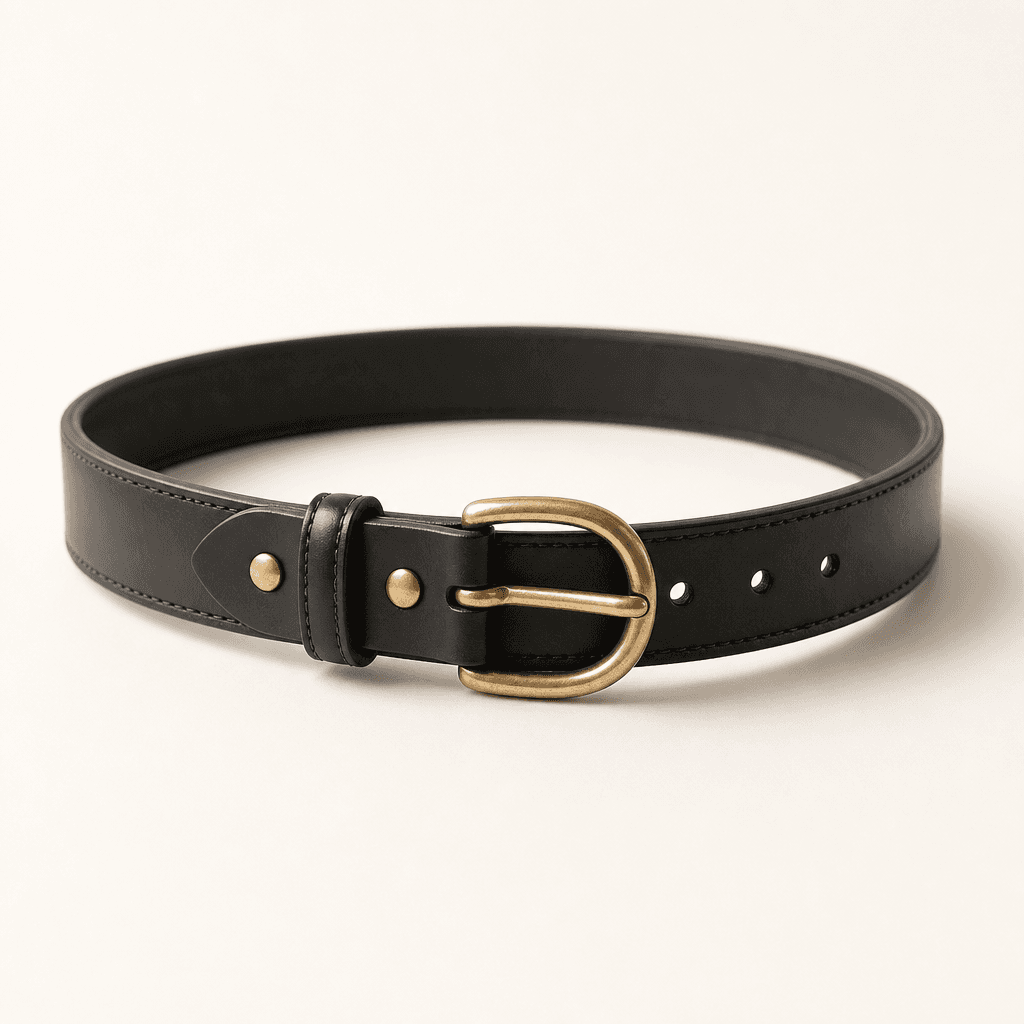 Munekawa Leather Belt “Brass” — Bridle Leather — EDC Leather Belt