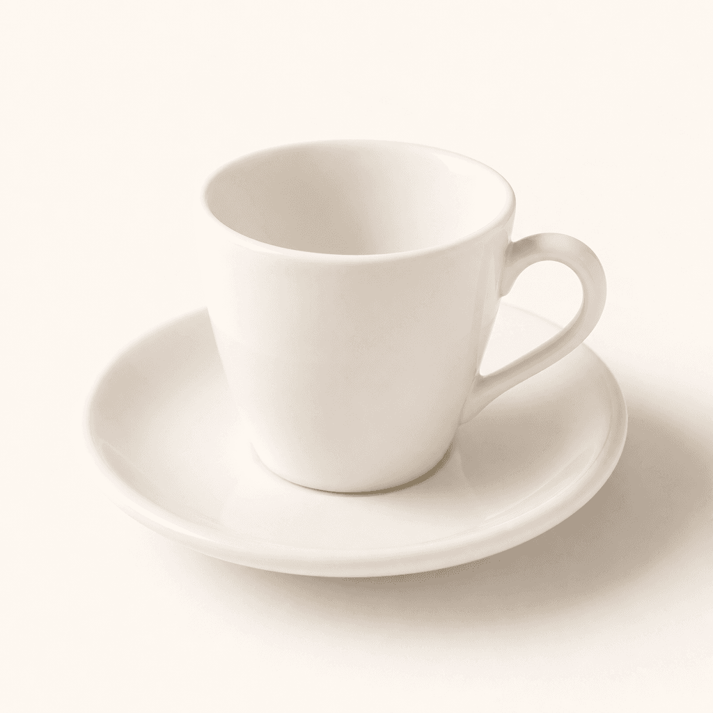 ionEgg Porcelain Espresso Cup with Saucer — Espresso Cup