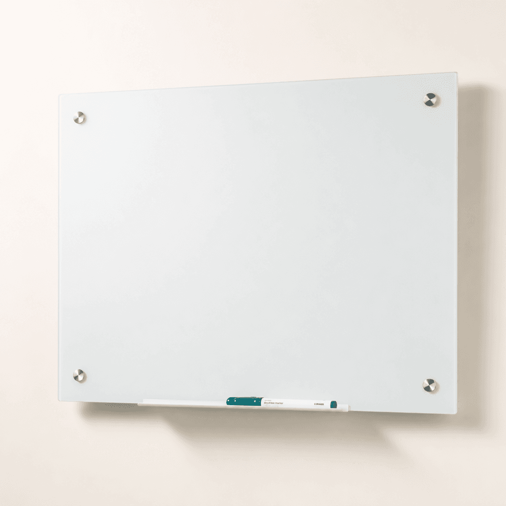 U Brands Frameless Magnetic Glass Dry-Erase Board, 48 × 36 in — Whiteboard / Dry-Erase Board