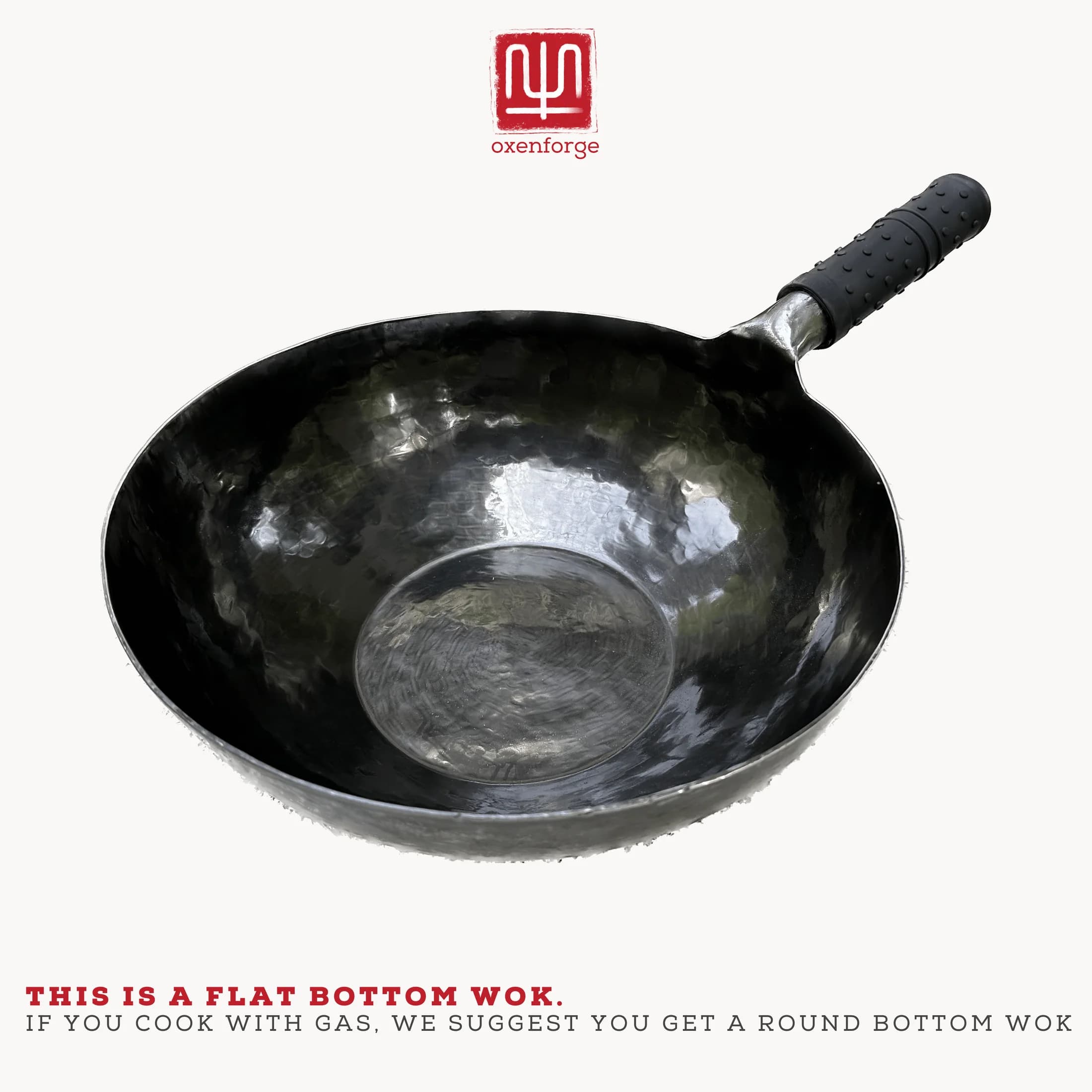 Oxenforge Oxenforge Hand-Hammered Flat-Bottom Wok