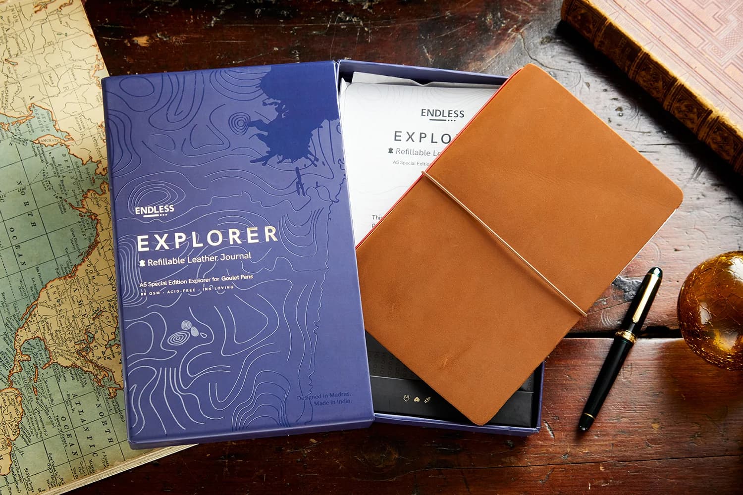 Endless Stationery Explorer A5 Refillable Leather Journal