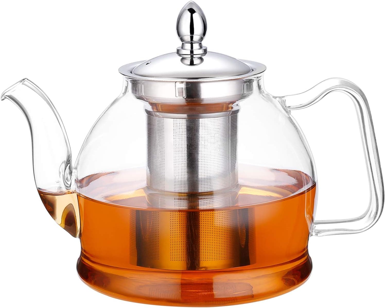 HIWARE 1000 mL Glass Teapot with Removable Infuser