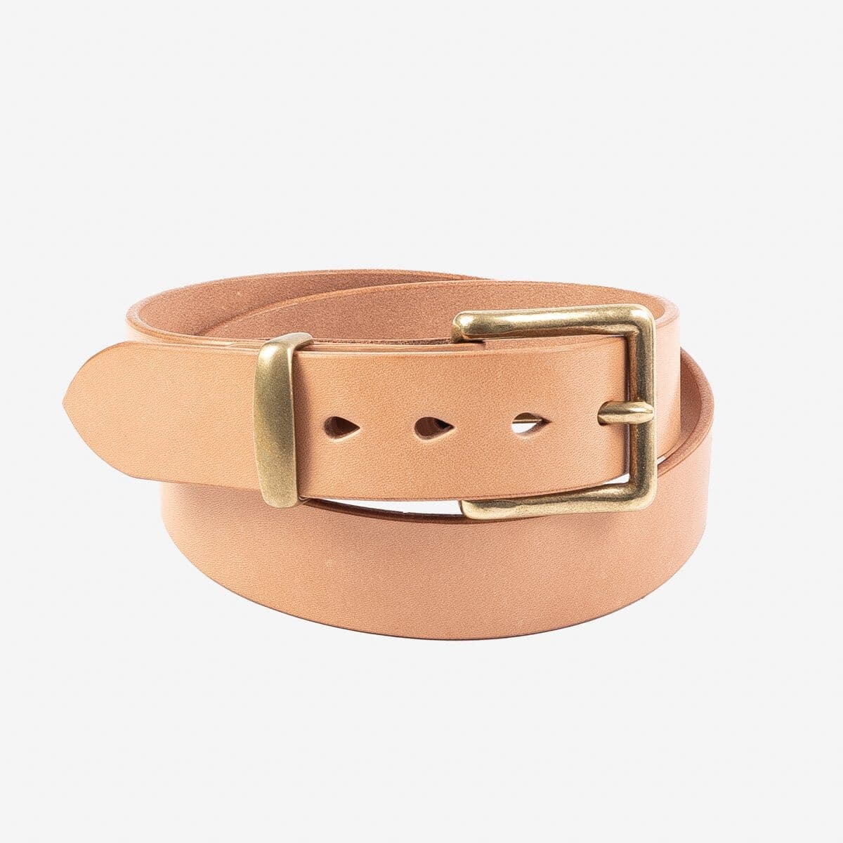 Iron Heart Heavy Duty Tochigi Leather Belt — Natural