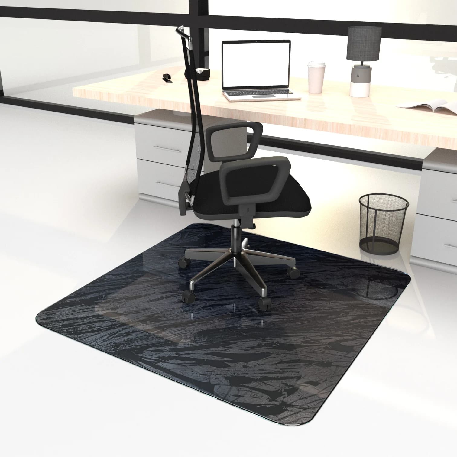 Vitrazza Vitrazza Glass Office Chair Mat