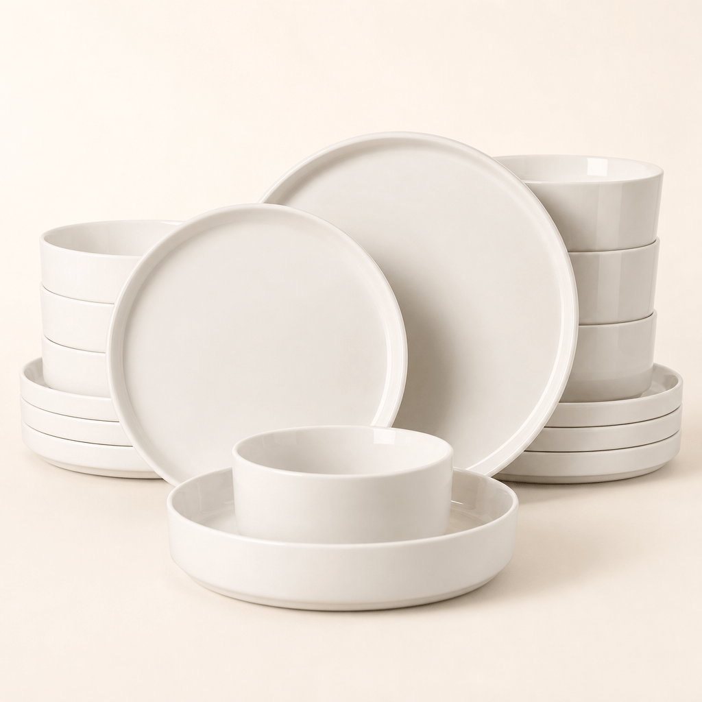 Thomas Loft 16-Piece White Dinner Set — Dinnerware Set