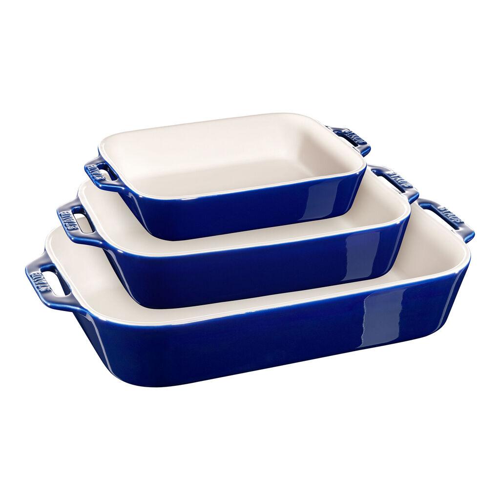 Staub Stoneware 3-Piece Rectangular Baking Dish Set