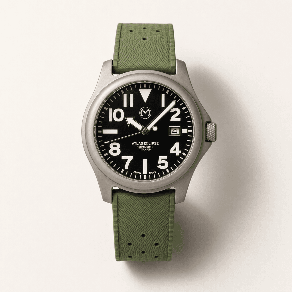 Momentum Atlas Eclipse Solar 38 mm — Everyday Carry Watch (Analog/Field Watch)
