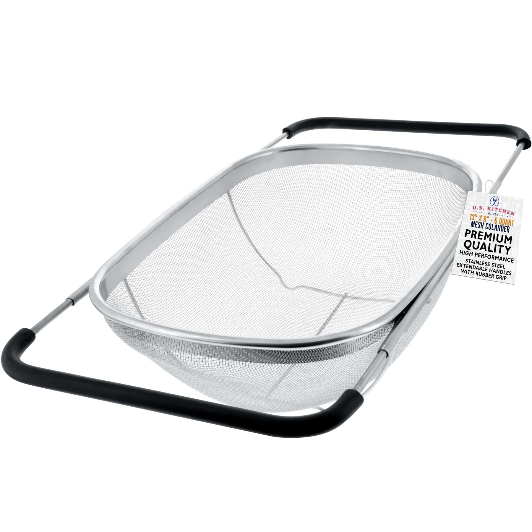 U.S. Kitchen Supply U.S. Kitchen Supply Over-the-Sink Stainless Steel Oval Colander