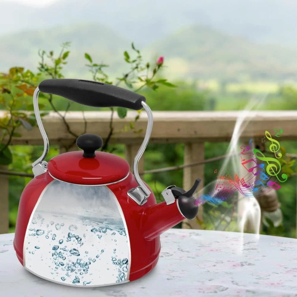 Chantal Vintage Enamel-on-Steel Whistling Teakettle