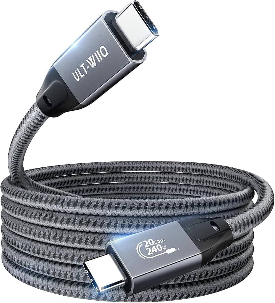 ULT-WIIQ ULT-WIIQ USB-C to USB-C 20Gbps 240W Cable